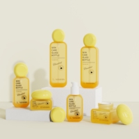 Vente en gros de flacons cosmétiques en verre carrés vides de 100 ml/120 ml, nouvelle série de couleurs macaron dégradées, ensemble de flacons pour soins de la peau