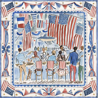 Nouveau tapis de mahjong pour la fête de l'Indépendance américaine 2026 (31,5 pouces) – Réducteur de bruit, idéal pour les soirées de jeu festives en famille