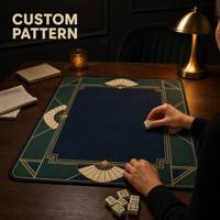 Tapis de jeu Mahjong personnalisé en gros, design sur mesure, blanc imprimé, respectueux de l'environnement, en caoutchouc naturel