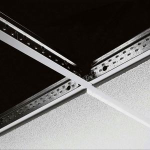 Doré avec ligne blanche <span class=keywords><strong>Fut</strong></span> Suspendu Galvanisé T <span class=keywords><strong>Bar</strong></span> Plafond Grille Composants Cadres Peinture Quille Grille - Product Image 5