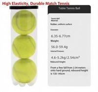Balle de tennis haute élasticité et durable, rebond de 135-145 cm, diamètre de 67,7 mm, pour l'entraînement et la compétition, pour adultes, enfants et débutants