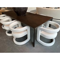 Ensemble de tables à manger en bois de haute qualité d'usine, ensembles de tables et de chaises personnalisés de luxe, utilisation en villa, appartement, restaurant