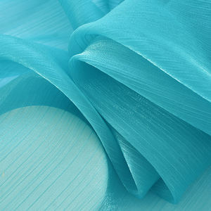 <span class=keywords><strong>Tela</strong></span> de Organza Plisada de Poliéster al <span class=keywords><strong>por</strong></span> Mayor, <span class=keywords><strong>Tela</strong></span> de Organza Arrugada Iridiscente para Vestidos de Fiesta - Product Image 2