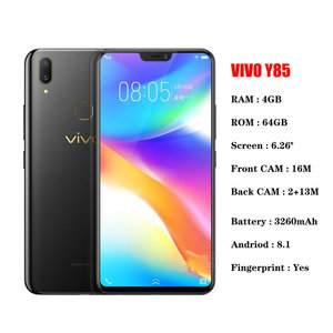 <span class=keywords><strong>Vivo</strong></span> <span class=keywords><strong>Y85</strong></span> 4 + 64GB 6.26นิ้วปริ้นเตอร์นิ้วมือกล้องคู่โทรศัพท์มือถือสมาร์ทโฟนแอนดรอยด์ - Product Image 6