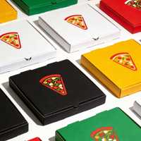 Vente en gros d'usine, boîte à pizza à emporter en carton ondulé haut de gamme personnalisée