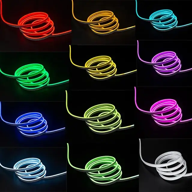 Strip lampu Neon LED, tali untuk dekorasi pesta kamar tidur dinding