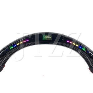 Volant en cuir perforé personnalisé <span class=keywords><strong>rouge</strong></span> avec LED et fibre de carbone pour Chevrolet <span class=keywords><strong>Corvette</strong></span> C5 C6 C7 C8 2020 2021 <span class=keywords><strong>2022</strong></span> 2023 2024 - Product Image 6