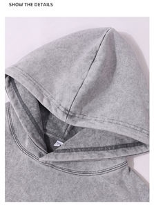 Custom Heavyweight Distress Oversized Blank Stone Acid Vintage Wash <span class=keywords><strong>Sudadera</strong></span> con capucha <span class=keywords><strong>de</strong></span> varios colores para hombres - Product Image 2