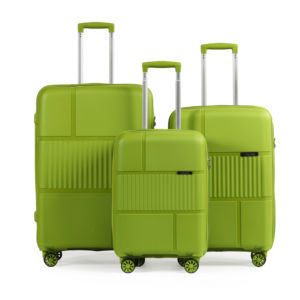 PP Large Capacity Travel Trolley Luggage Sets Aluminum Trolley Case Zipper Luggage with Combination Lock RTS Bulk Mixed Order - Product Image 2