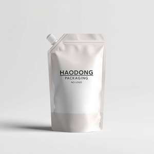 Support en PE laminé imprimé étanche à l'humidité de qualité alimentaire matériau vierge bec pochette supérieure masque en argile noire crème pour le visage soins de la peau - Product Image 2