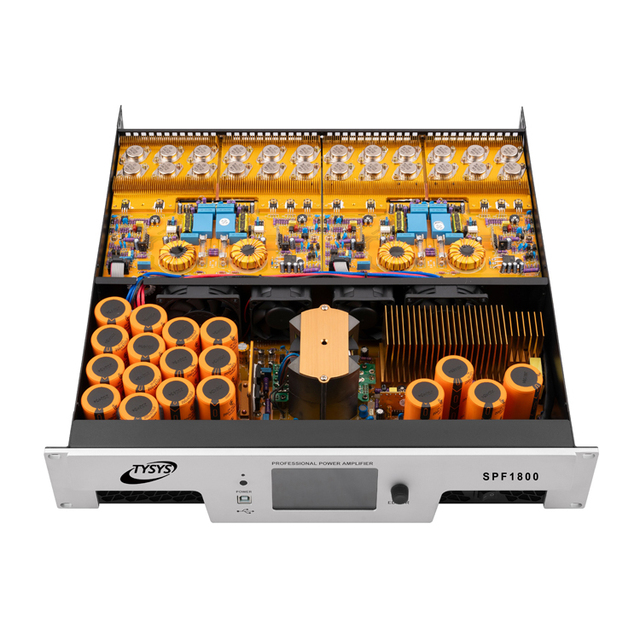 1300W PA Amplifiers 4 Channel Class D Power Amplifier with DSP