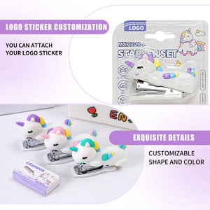 Lot de Agrafeuses Licorne Cartoon en Gros, Emballage Blister, Agrafeuse avec Agrafes pour Étudiants, Fournitures Promotionnelles pour Magasins de Cadeaux - Product Image 5