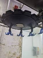 Roue d'angle en aluminium moulé de 485 mm, haute durabilité, ligne d'abattage hautement personnalisable pour équipement d'abattage de volailles, pièce de rechange