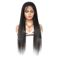 Mink Wig Frontal Rambut Brasil Renda, Wig Renda Remy 5X5 Hd Wig Rambut Manusia, Wig Rambut Manusia Selaras Kutikula Perawan untuk WANITA HITAM