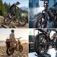 Vélo électrique OUXI V8 48V 15Ah 750W 1000W tout-terrain avec pneus larges, vélo électrique de montagne V8, vélo électrique V8 conforme aux normes EN15194 CE, cyclomoteur V8, OEM