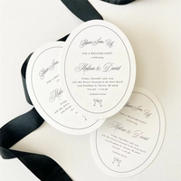 Cartes d'invitation de mariage personnalisées en papier fantaisie, enveloppes, estampage à chaud doré, impression numérique, échantillon de preuve d'art graphique rapide, livraison