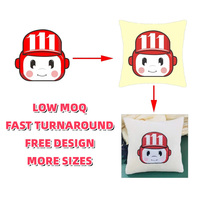 Housse de coussin brodée professionnelle à faible MOQ, impression numérique pour la maison et l'hôtel, housse de coussin de luxe par sublimation, housse décorative