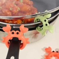 Support universel en silicone pour spatules, petites pinces anti-brûlure pour casseroles, et porte-cuillères