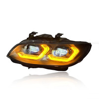 Phare avant SJC Auto Part pour BMW Série 3 E93 2010-2013 LCI, double DRL LED jaune/blanc