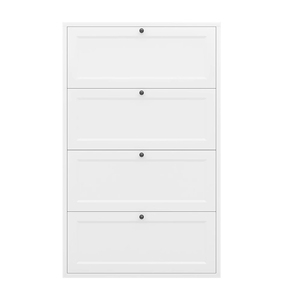 Đồ nội thất nhà siêu mỏng giày lưu trữ tủ giá thép Giày giá Tủ sắt tủ giày - Product Image 3