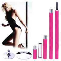 Pôle de danse professionnel à strip-teaseuse, Kit de pôle en Silicone épais, rotation/danse statique, pour la maison, 360