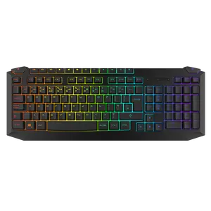 Aikun GX3310 atacado wired Gaming Keyboard, Anti-Ghosting, G-Chave Macro, RGB luz