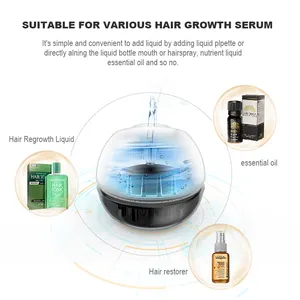 Kimairay Produk Penumbuh Rambut Anti Rambut Rontok Pijat Perawatan Kulit Kepala Sikat Sisir Akar Botol Aplikator untuk Minyak Rambut