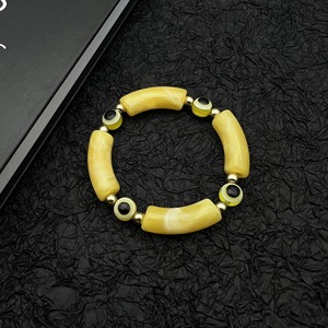 Evil Eye Acrylic <b>Beaded</b> <b>Bracelet</b> Milky White Red Pink Yellow Green Purple Gift Jewelry 18 Pieces Yiwu Origin - Product Image 2