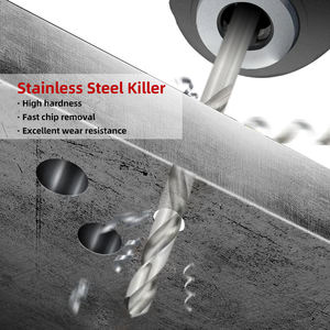 מקדח ספירלי M2 איכותי DIN338 HSS פלדת מהירות גבוהה עם ידית ישרה לקידוח מתכת - Product Image 3