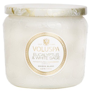 VOLUSPA - เทียนหอมในกระปุกขนาดเล็ก - กลิ่นยูคาลิปตัสและไวท์เสจ - Product Image 1