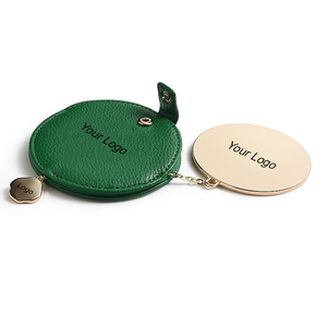 メーカーカスタマイズグリーンレザー片面鏡高級で美しい化粧鏡 - Product Image 2