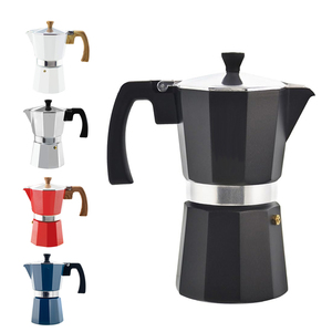 Cafetière Moka 6 tasses italienne de haute qualité personnalisée Design en aluminium Cuisinière de café expresso Cafetière Moka Pot - Product Image 1