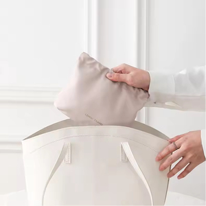 2026 Custom Portable Waterproof Wrinkled Snap Closure Makeup <strong>Bag</strong> Custom Travel Storage <strong>Leather</strong> Pouch <strong>Small</strong> Cosmetic <strong>Bag</strong> - Product Image 5