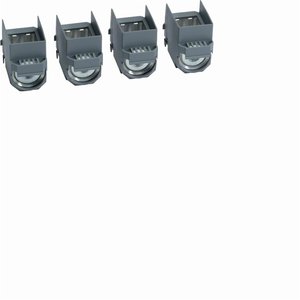 Kit Hager 3 terminali per cavi Cu Al 1x35185 mm per interruttore automatico scatolato H3 X250 4P - Product Image 1