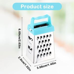 Mini Bamboo Stainless Steel Manual Cheese Grater Eco-Friendly Fruit/Vegetable Ginger Chopper Garlic Chocolate Slicer Kitchen - Product Image 3