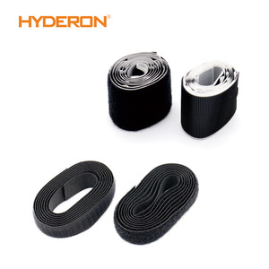 Bridas autoadhesivas Hyderon con gancho y bucle, con respaldo de nailon para paquetes de cables eléctricos - Product Image 1