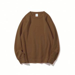 Sweat-shirt à col rond en coton épais de haute qualité, impression en relief, logo personnalisé, graphique surdimensionné brodé – Grande Vente - Product Image 5