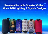 Penjualan Panas Speaker Portabel Nirkabel LED untuk Luar Ruangan dengan Lampu LED yang Dapat Diubah, Baterai 1200mAh & Mikrofon Terintegrasi.