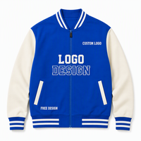 Veste de baseball universitaire personnalisée avec logo brodé, streetwear pour hommes et femmes, vintage, imperméable, col montant classique, coupe-vent
