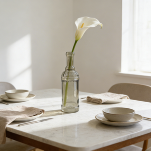 Vase en verre gaufré vintage, vase décoratif pour fleurs, pour décoration rustique de la maison, décoration d'étagère, décoration de mariage, vente en gros - Product Image 1