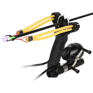 A combination of slingshot and archery, a fish shooting slingshot