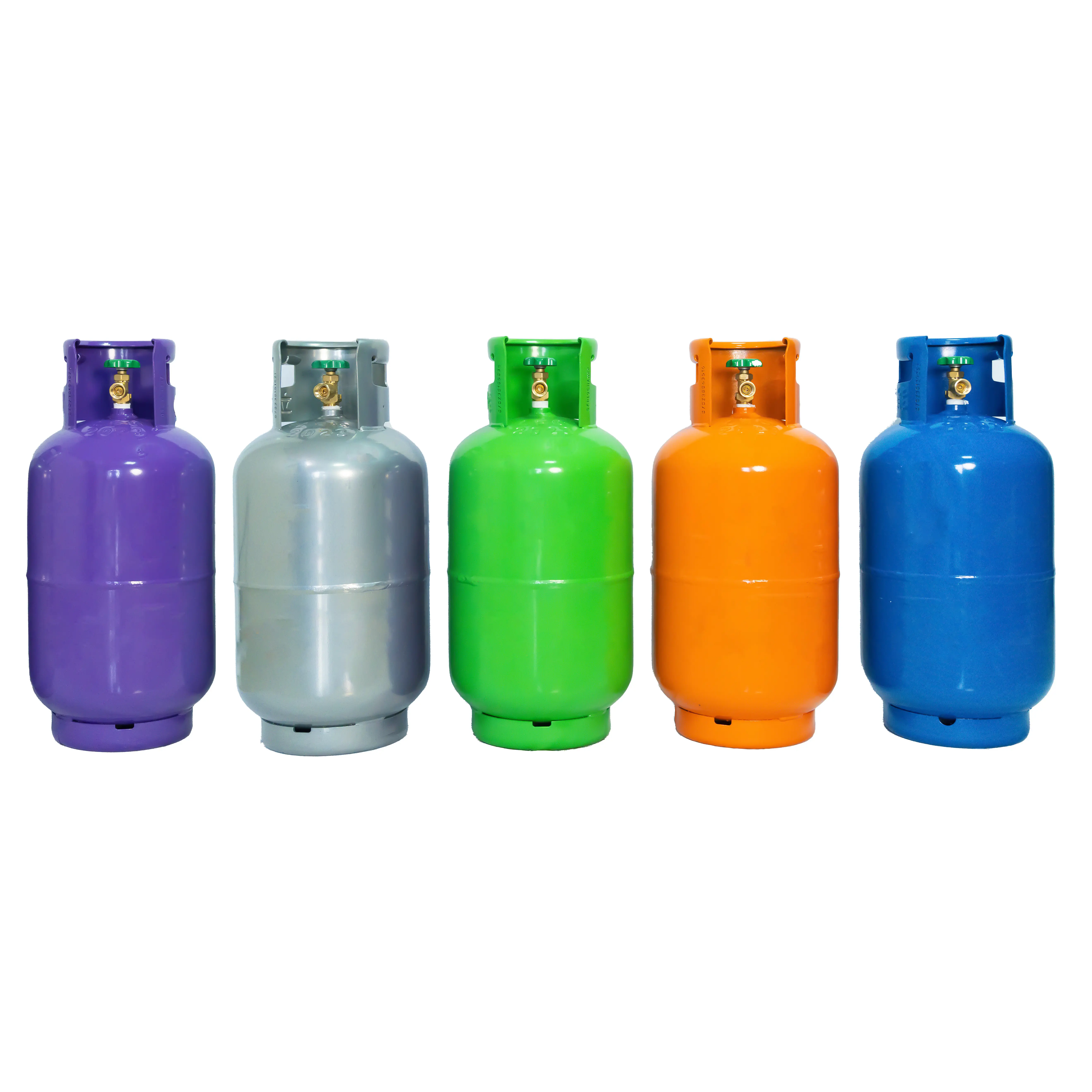 Refillable Nigeria gas tank 15kg lpg gas cylinder / bottle / tank size for sale