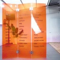 Feuille acrylique orange semi transparente de 3mm/de 5mm, matière première acrylique, acrylique à haute transparence, adaptée aux besoins du client