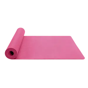 High quality waterproof PU TPE PVC NBR exercise yoga mat personalizable foam14mm nylon factory