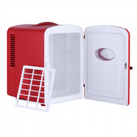 Mini réfrigérateur compresseur 4L, refroidisseur électrique portable pour le camping en plein air, l'hôtel, la voiture