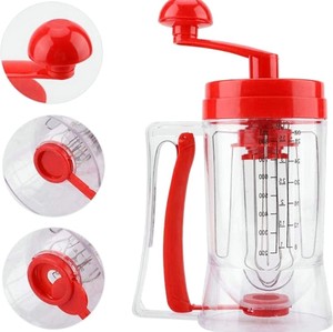 Dispensador Manual de Masa para Crepas, Waffles, Galletas, Cupcakes y Panqueques, con Etiqueta Medidora, Herramienta Perfecta para Hornear, Mezclador y Separador - Product Image 3