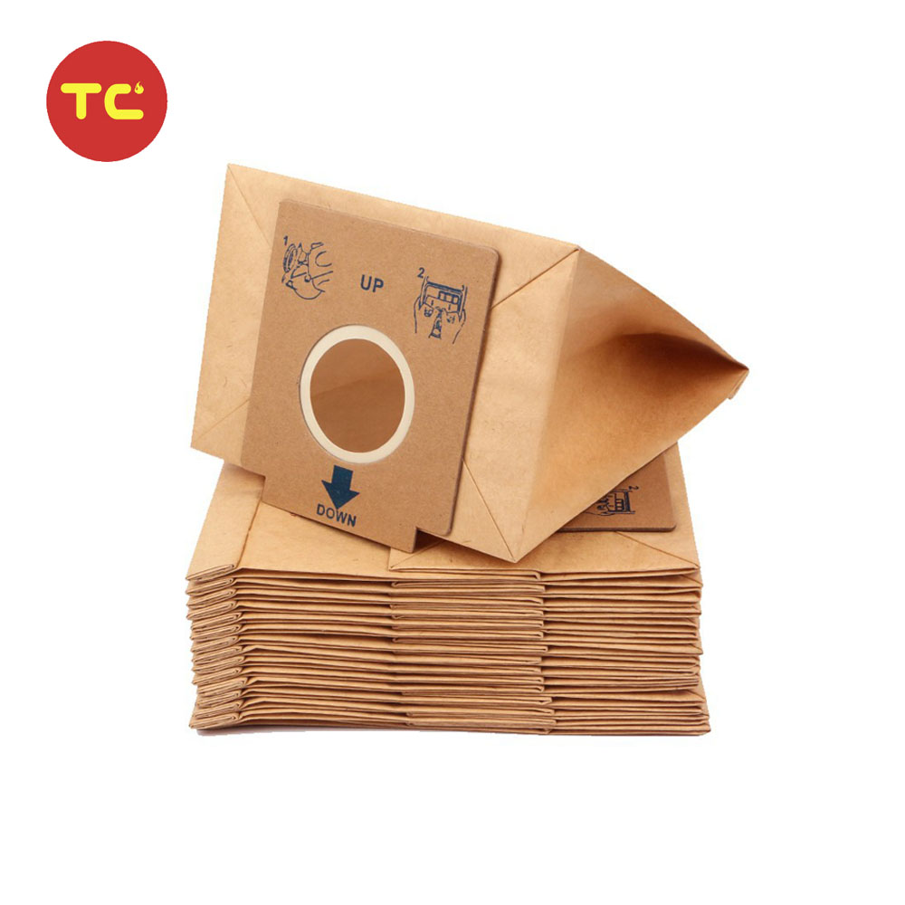 Disposable Vacuum Cleaner Kraft Paper Dust Bags Fit for Electrolux Z1480 ZC1120 ZC1120B Vacuum Cleaner Parts