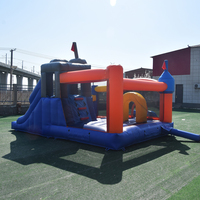 Château sautant avec toboggan Maison de rebond Videur gonflable Maison en PVC Château sautant Château gonflable avec toboggan à vendre