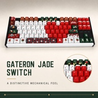 Clavier mécanique rétroéclairé, clavier de Noël, 87 touches TKL, cadre en aluminium CNC, interrupteur Gateron Jade, clavier de jeu ARGB, filaire USB