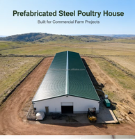 Structure en acier préfabriquée pour bâtiment d'élevage laitier, conception de hangar pour ferme avicole, ferme de poulets à vendre